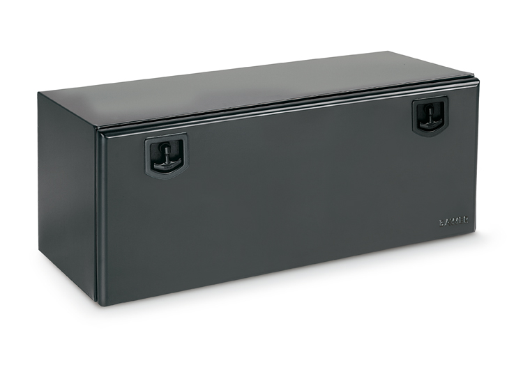Cajon Bawer hibrid de chapa electrocincado y pintado negro e=1 / 1.5 mm de 1000 mm